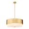 Z-Lite Counterpoint Chandelier, 5-Light, 24 In.W x 10.5 In.H, Modern Gold/White 495P24-MGLD - alternate 1